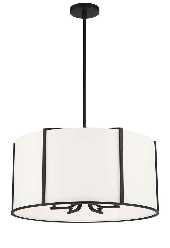 Crystorama Crystorama Carlyn 6 Light Black Chandelier