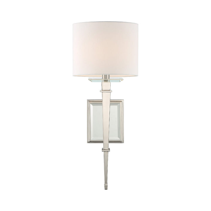 Crystorama Crystorama Clifton 1 Light Polished Nickel Sconce