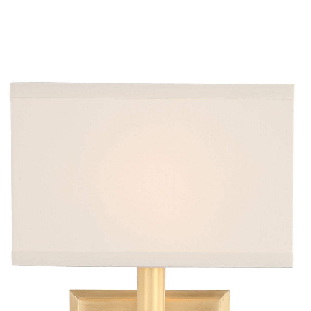 Crystorama Crystorama Clover 1 Light Aged Brass Sconce