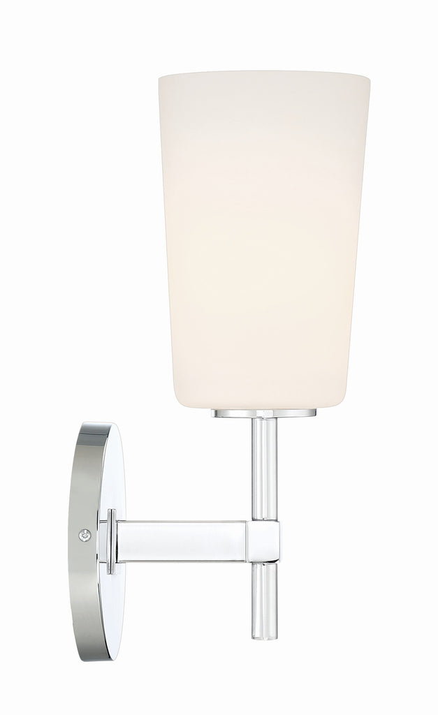 Crystorama Crystorama Colton 1 Light Polished Chrome Bathroom Vanity