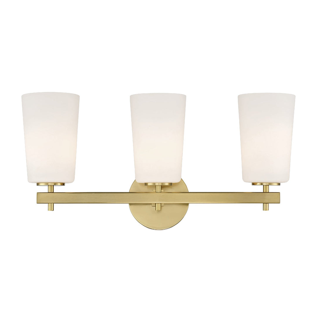 Crystorama Crystorama Colton 3 Light Aged Brass Bathroom Vanity