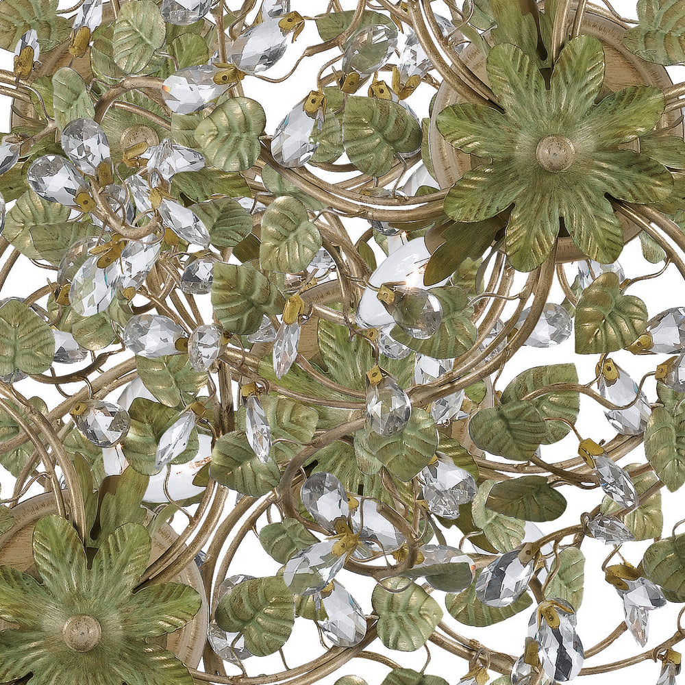 Crystorama Crystorama Jasmine 1 Light Forged Bronze Pendant