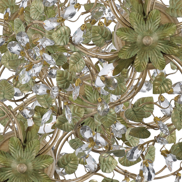 Crystorama Crystorama Jasmine 1 Light Forged Bronze Pendant