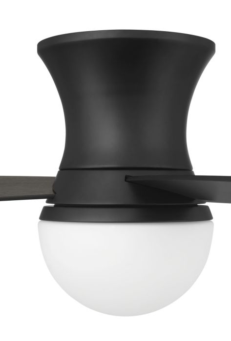 ##Antique Hardware## 52" Daybreak in Flat Black w/ Flat Black/Greywood Blades