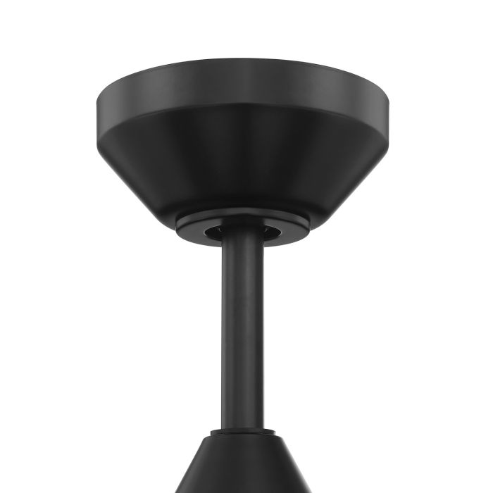 ##Antique Hardware## 52" Dominick in Flat Black  w/ Flat Black/Greywood Blades