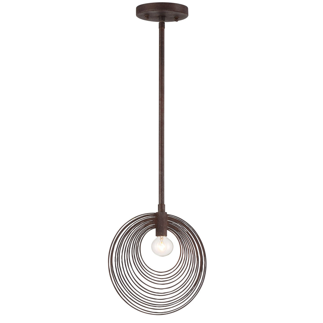 Crystorama Crystorama Doral 1 Light Forged Bronze Mini Pendant