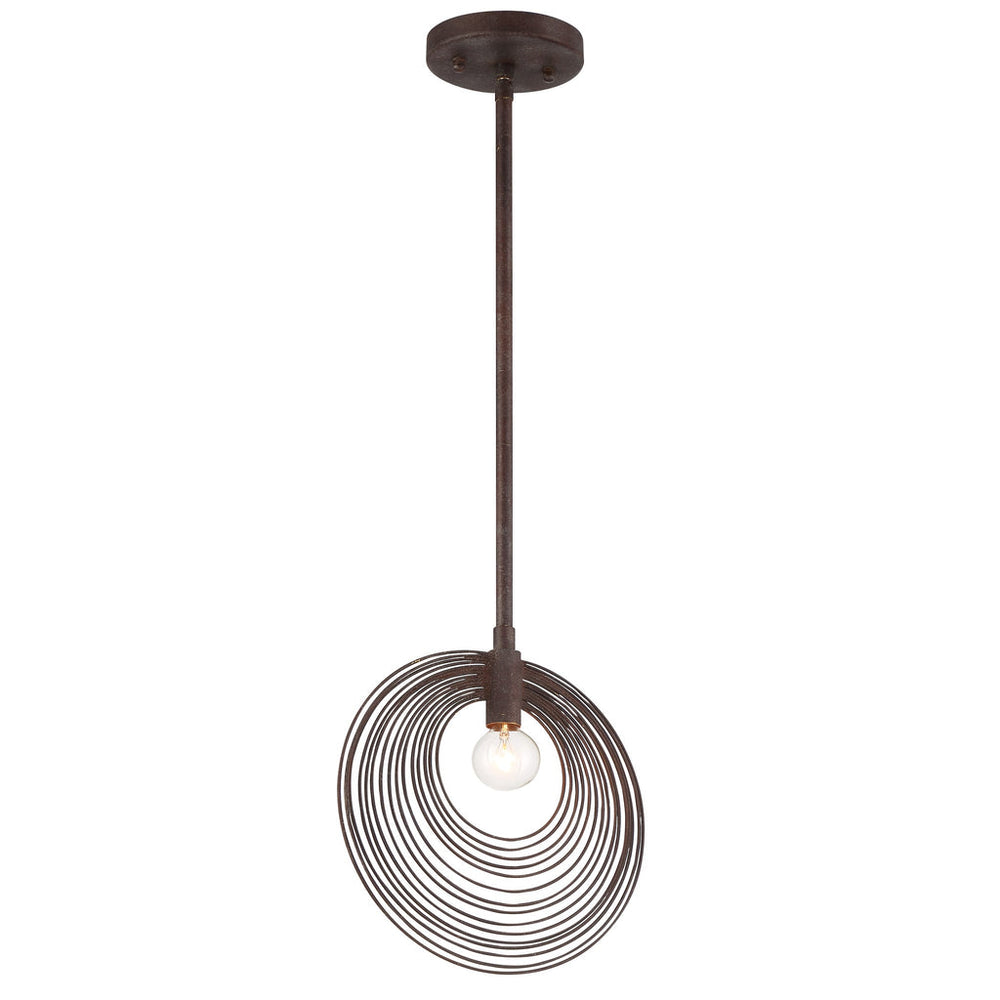 Crystorama Crystorama Doral 1 Light Forged Bronze Mini Pendant