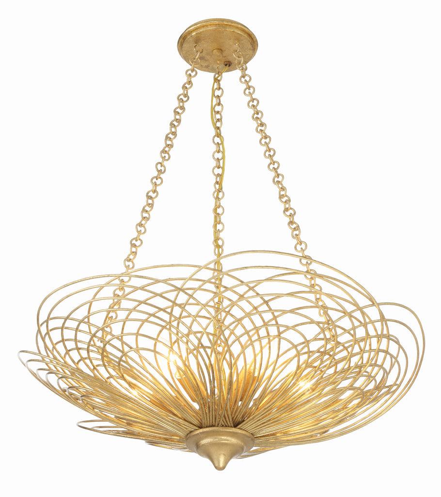 Crystorama Crystorama Doral 6 Light Renaissance Gold Chandelier