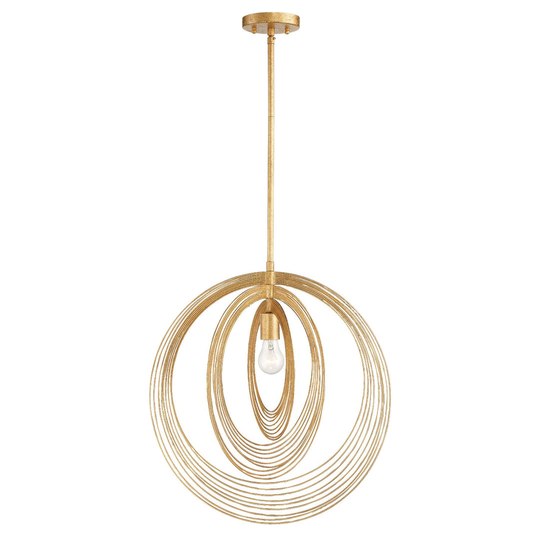 Crystorama Crystorama Doral 1 Light Renaissance Gold Pendant