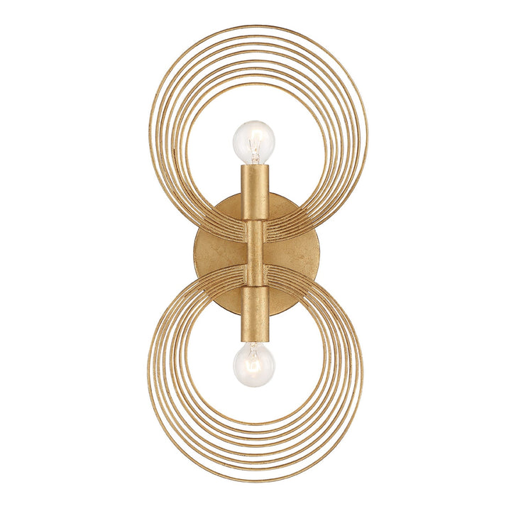 Crystorama Crystorama Doral 2 Light Renaissance Gold Sconce