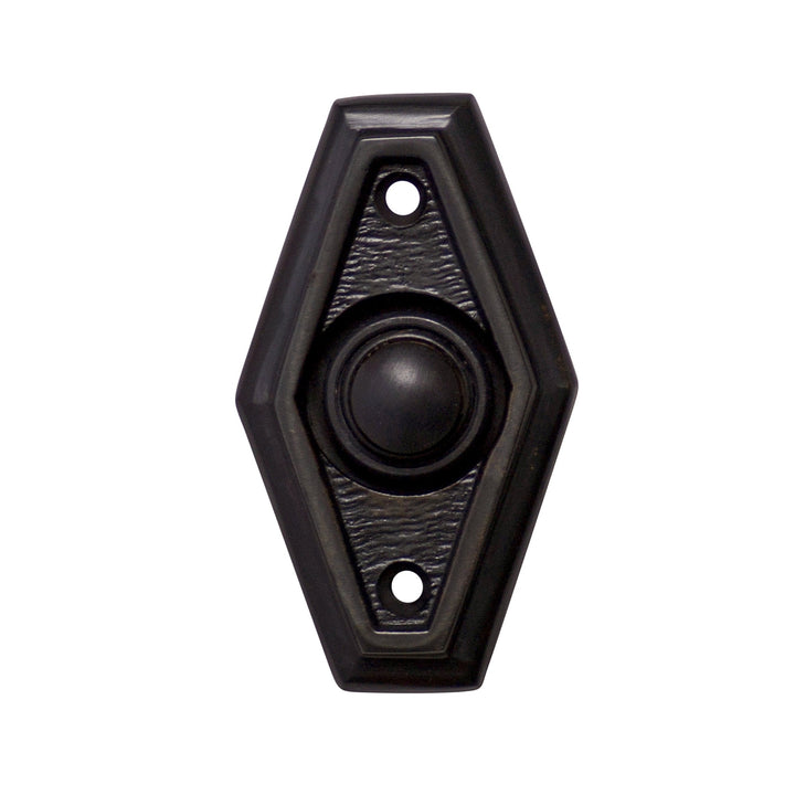 2 1/2 Inch Solid Brass Art Deco Style Doorbell Button (Several Finishes Available) COPPER MOUNTAIN HARDWARE