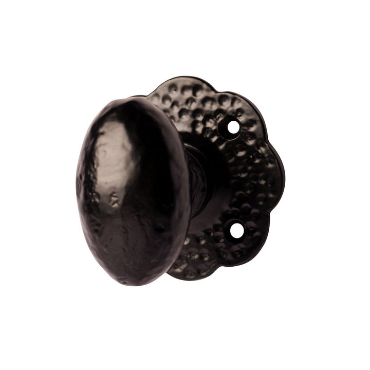 COPPER MOUNTAIN HARDWARE Solid Iron Scalloped Cabinet & Furniture Knob