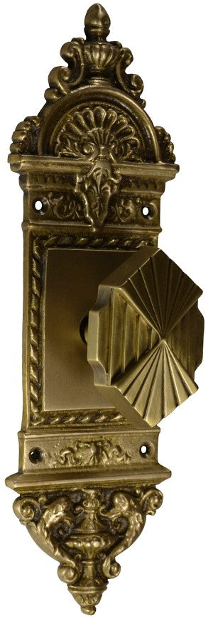 European Door Set With Art Deco Fanfare Knob