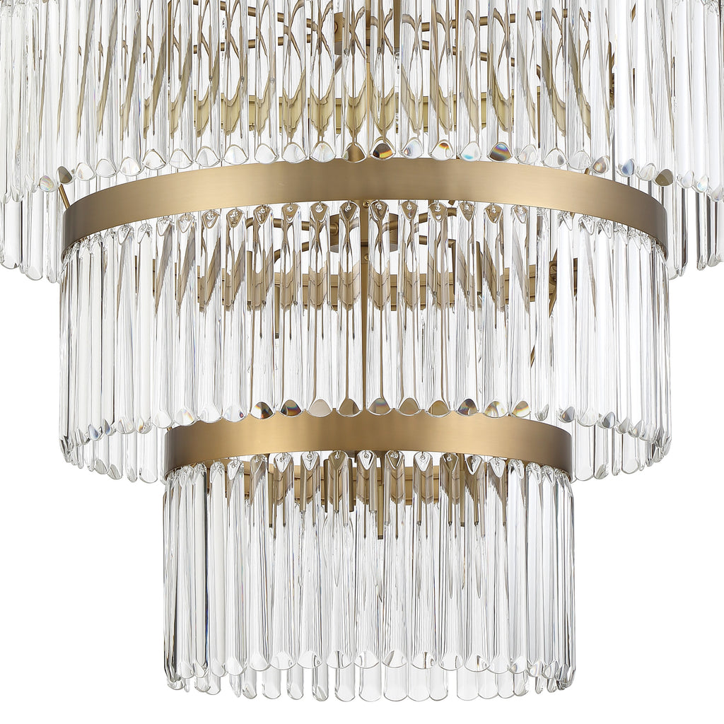 Crystorama Crystorama Emory 22 Light Modern Gold Chandelier