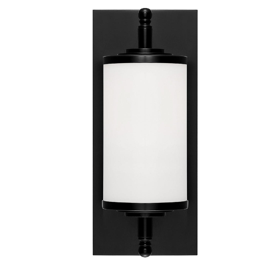 Crystorama Crystorama Foster 1 Light Matte Black Bathroom Vanity