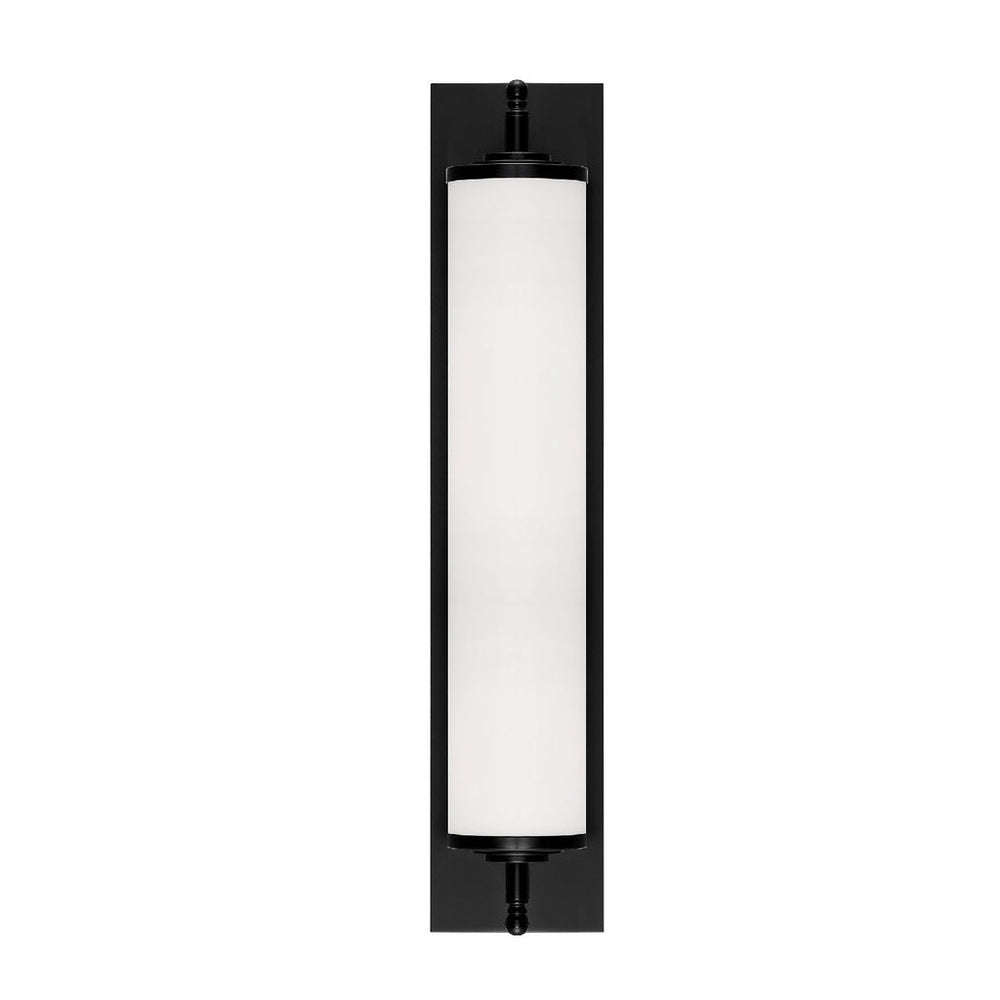 Foster 1 Light Matte Black Bathroom Vanity Crystorama