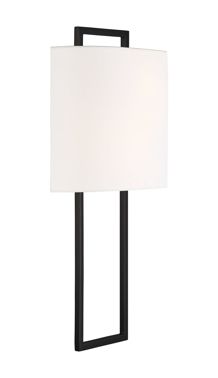 Crystorama Crystorama Fremont 2 Light Black Forged Sconce