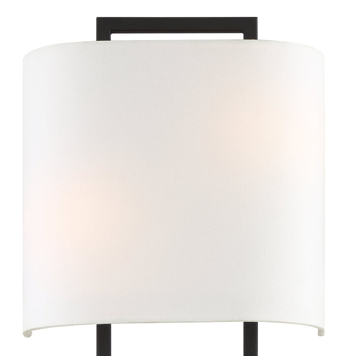 Crystorama Crystorama Fremont 2 Light Black Forged Sconce