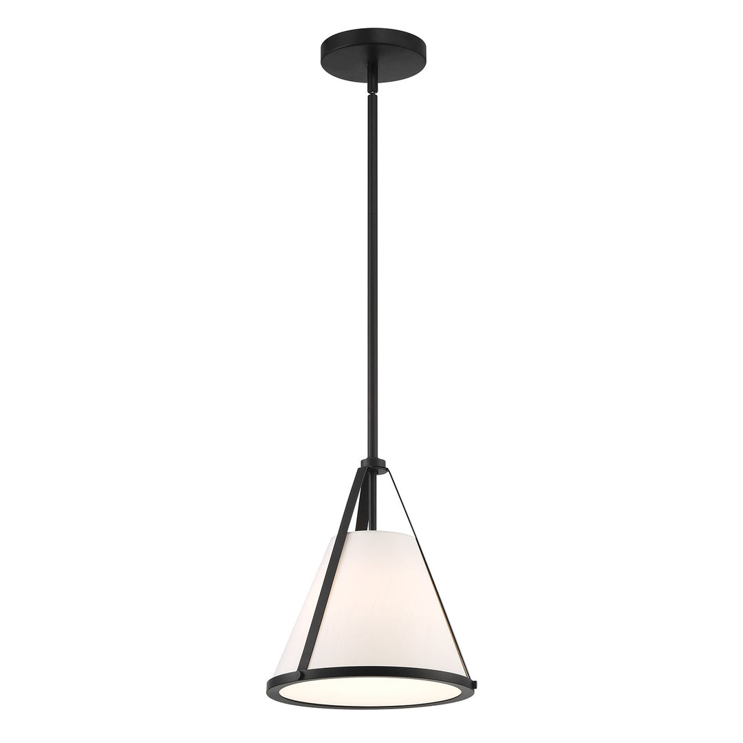 Crystorama Crystorama Fulton 1 Light Black Pendant