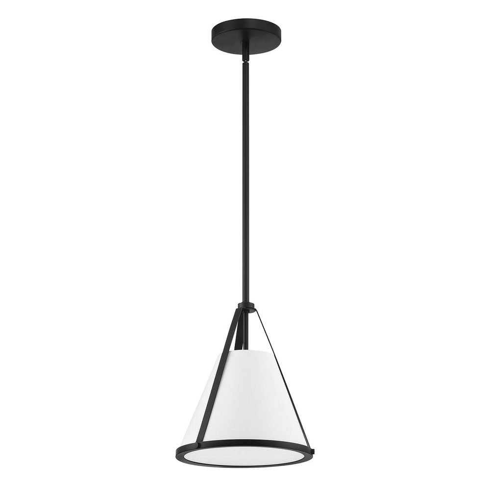 Crystorama Crystorama Fulton 1 Light Black Pendant