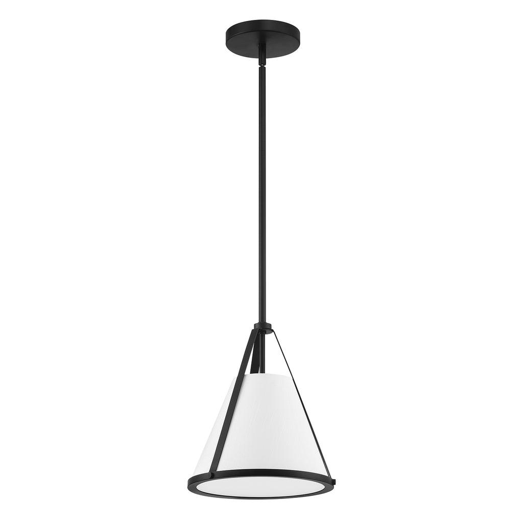 Crystorama Crystorama Fulton 1 Light Black Pendant