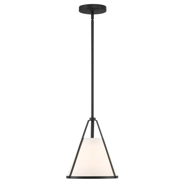 Crystorama Crystorama Fulton 1 Light Black Pendant