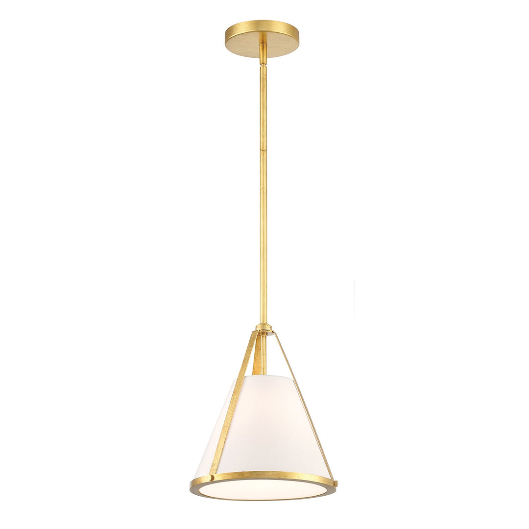 Crystorama Crystorama Fulton 1 Light Antique Gold Pendant