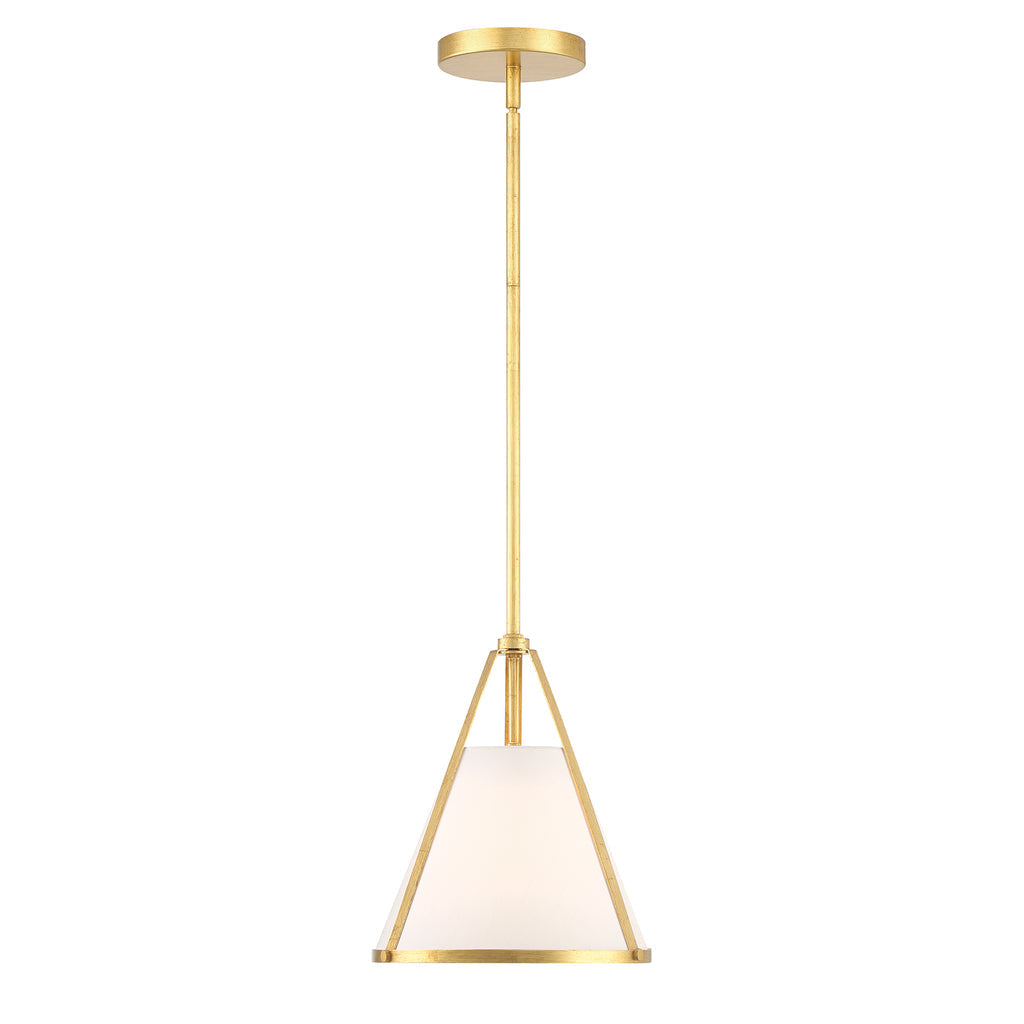 Crystorama Crystorama Fulton 1 Light Antique Gold Pendant