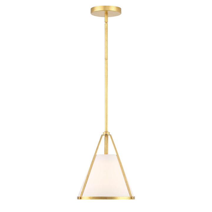 Crystorama Crystorama Fulton 1 Light Antique Gold Pendant