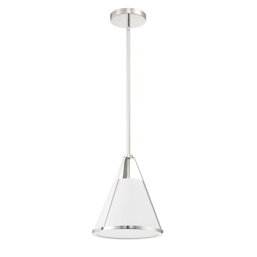 Crystorama Crystorama Fulton 1 Light Polished Nickel Pendant