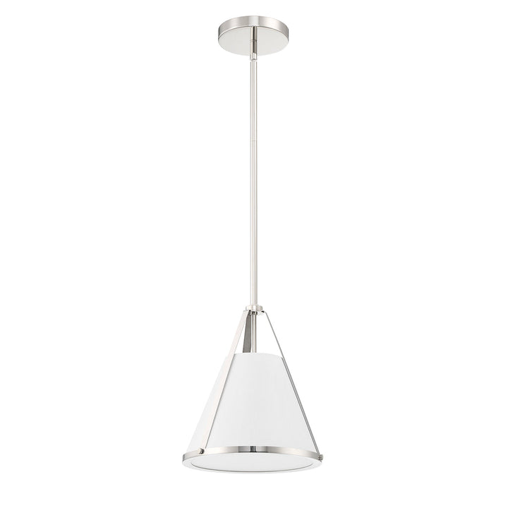 Crystorama Crystorama Fulton 1 Light Polished Nickel Pendant