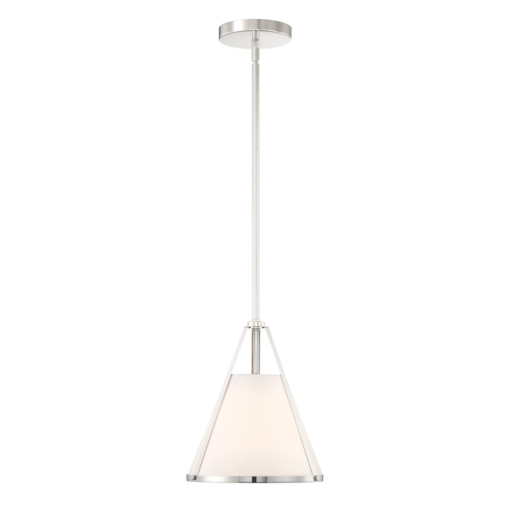 Crystorama Crystorama Fulton 1 Light Polished Nickel Pendant