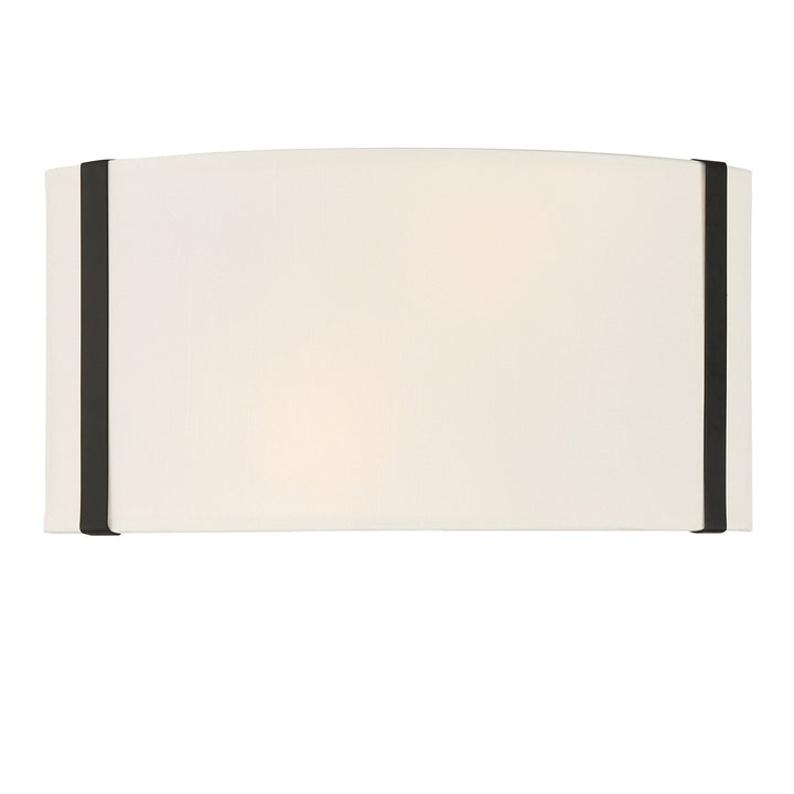 Crystorama Crystorama Fulton 2 Light Black Sconce