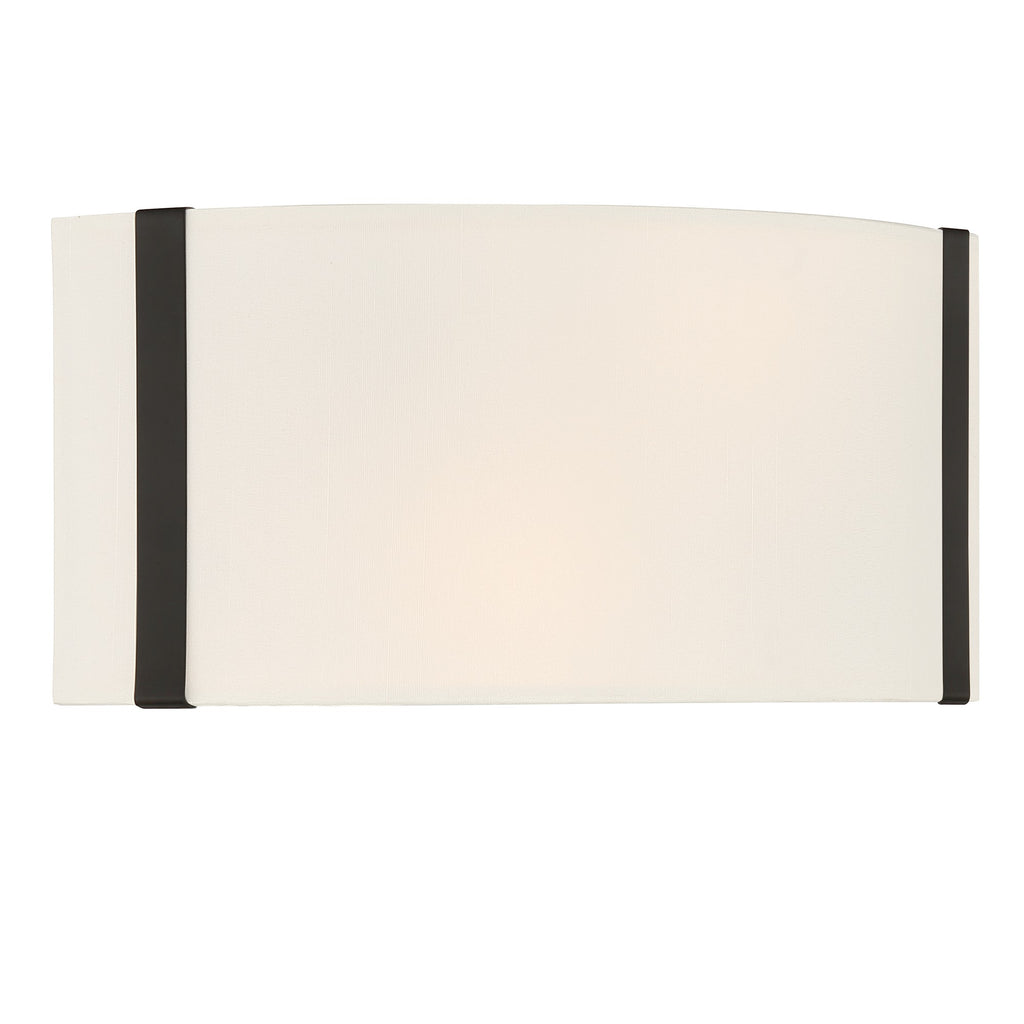 Crystorama Crystorama Fulton 2 Light Black Sconce