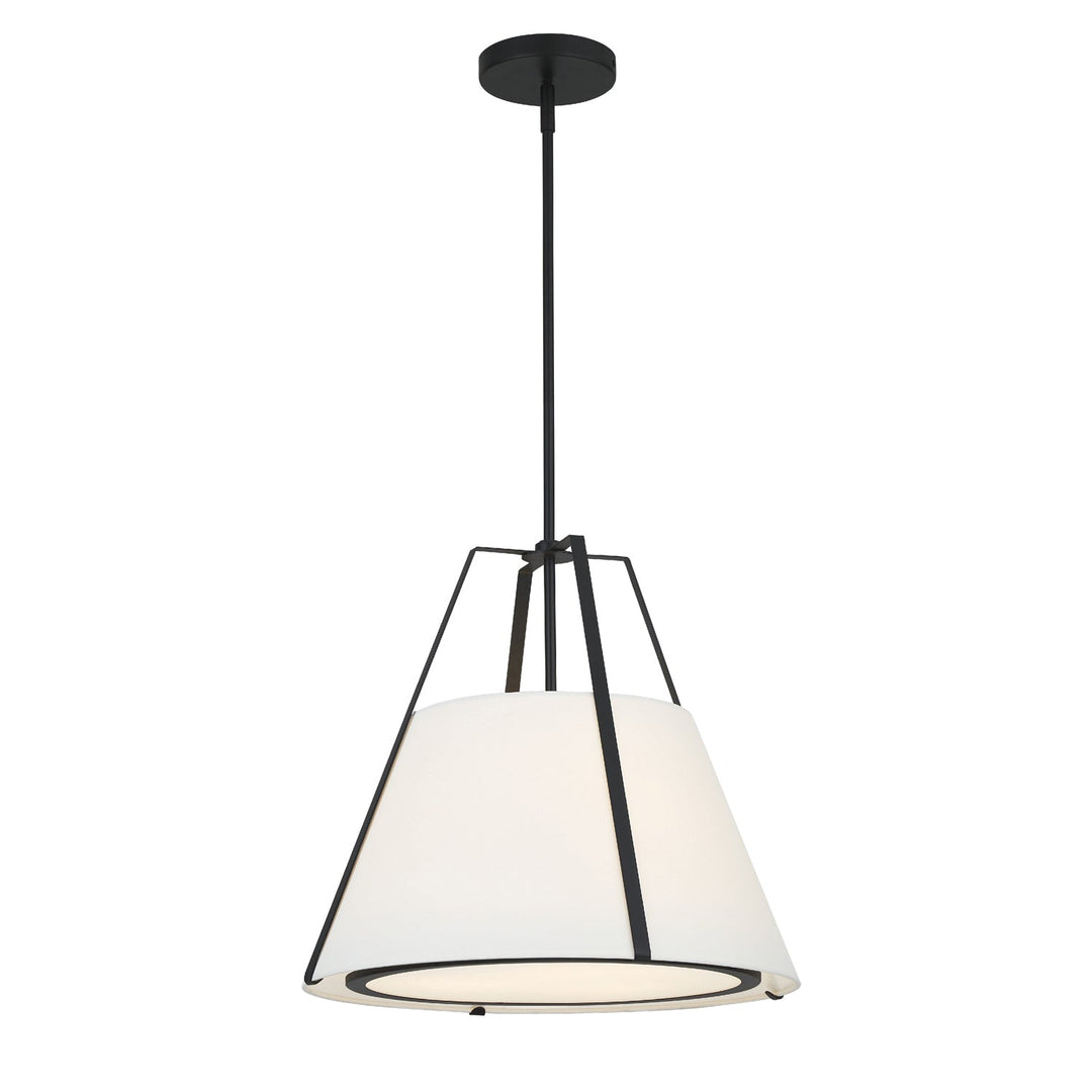 Crystorama Crystorama Fulton 3 Light Black Chandelier
