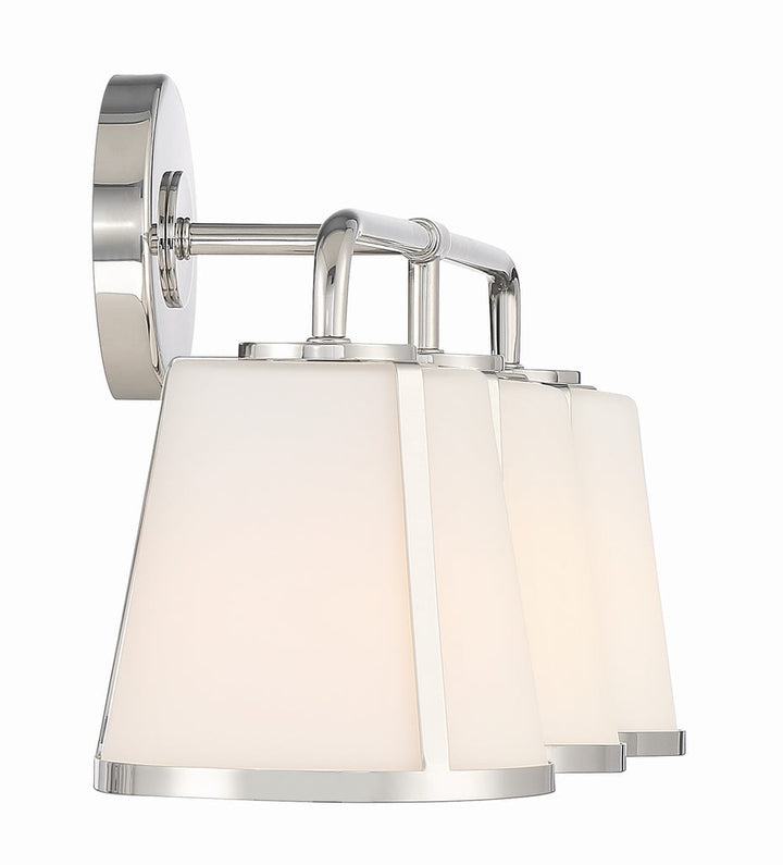 Crystorama Crystorama Fulton 3 Light Polished Nickel Bathroom Vanity