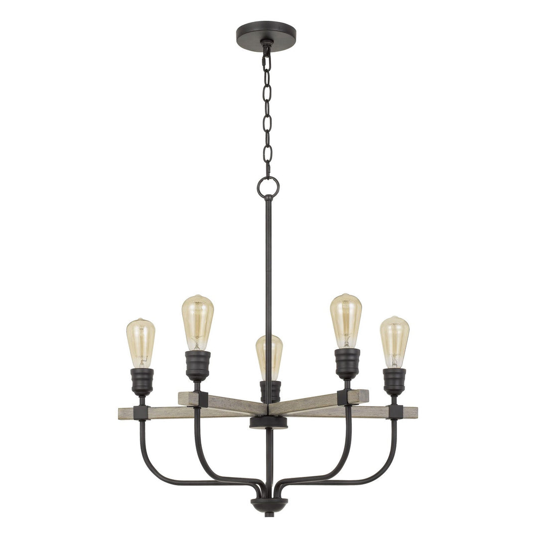 60W X 5 SION METAL CHANDELIER Cal Lighting