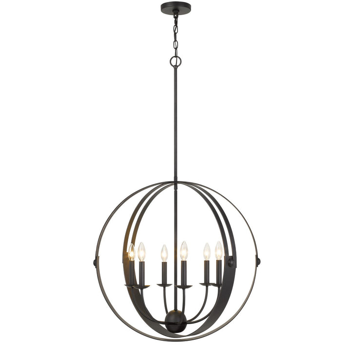 60W X 6 VALAIS METAL CHANDELIER Cal Lighting