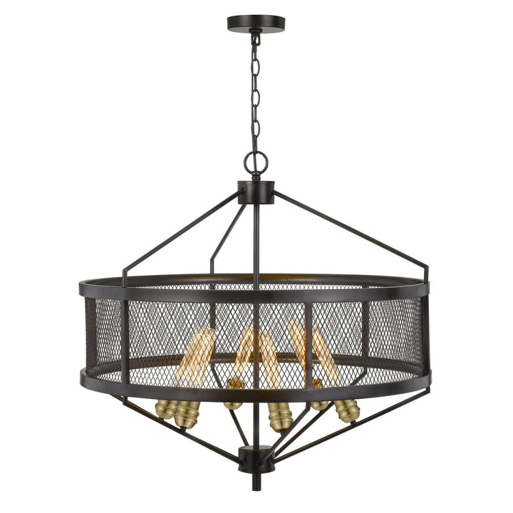 60W X 6 HALLE METAL CHANDELIER (EDISON BULBS ARE NOT INCLUDED) Cal Lighting