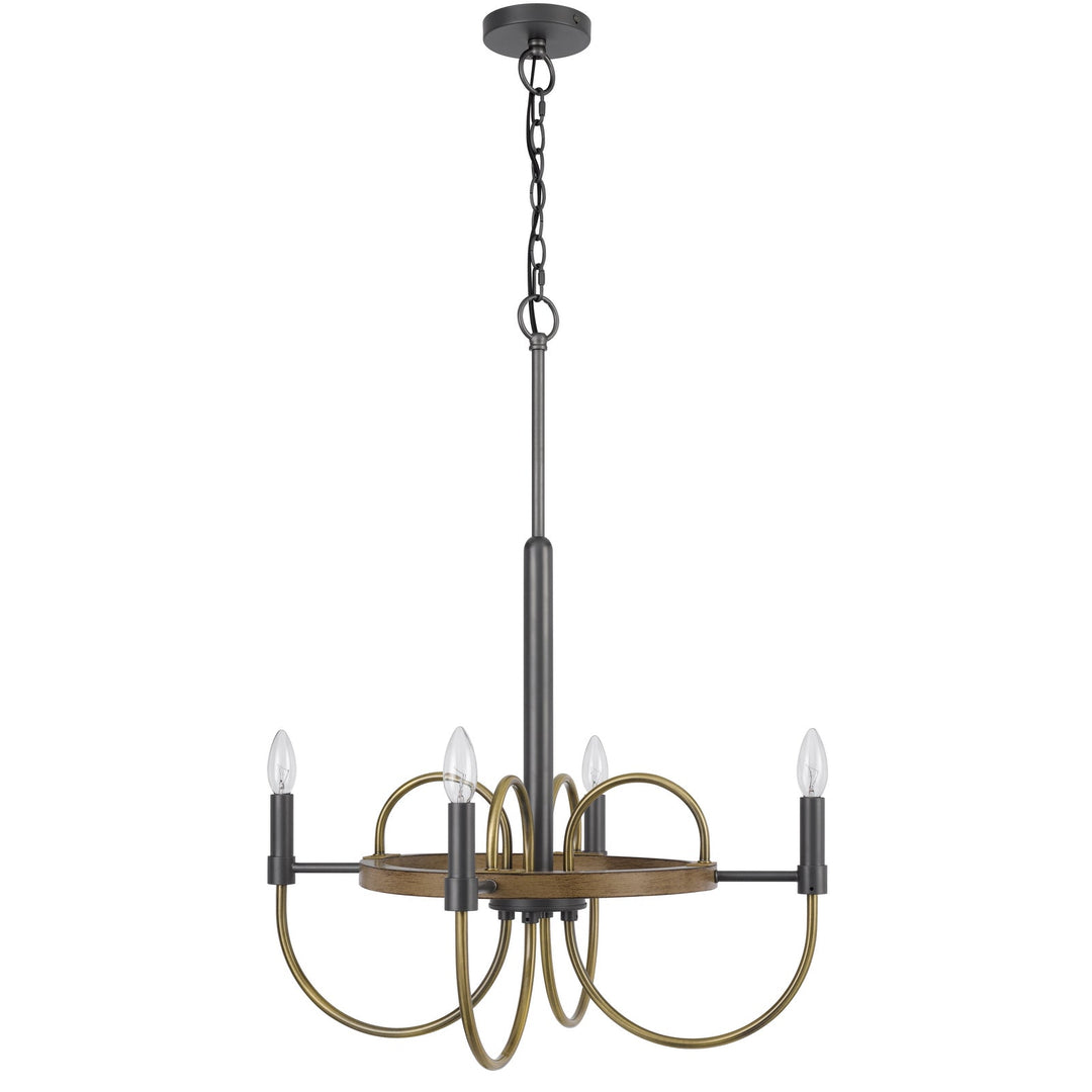 SEAGROVE 60W X 4 METAL CHANDELIER Cal Lighting