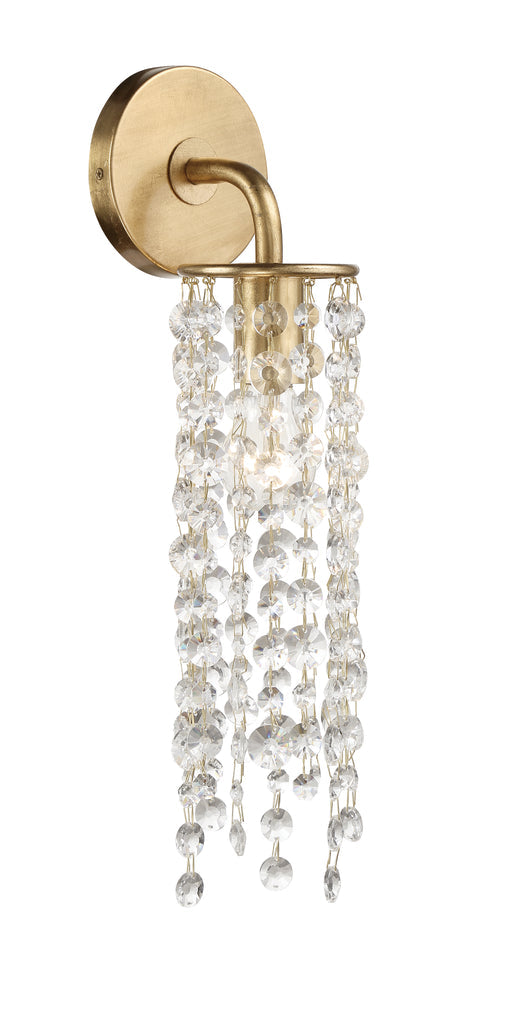 Crystorama Crystorama Gabrielle 1 Light Antique Gold Sconce