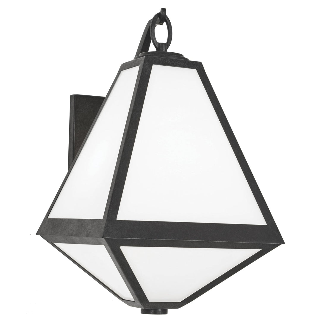 Brian Patrick Flynn Glacier 2 Light Black Charcoal Outdoor Sconce Crystorama