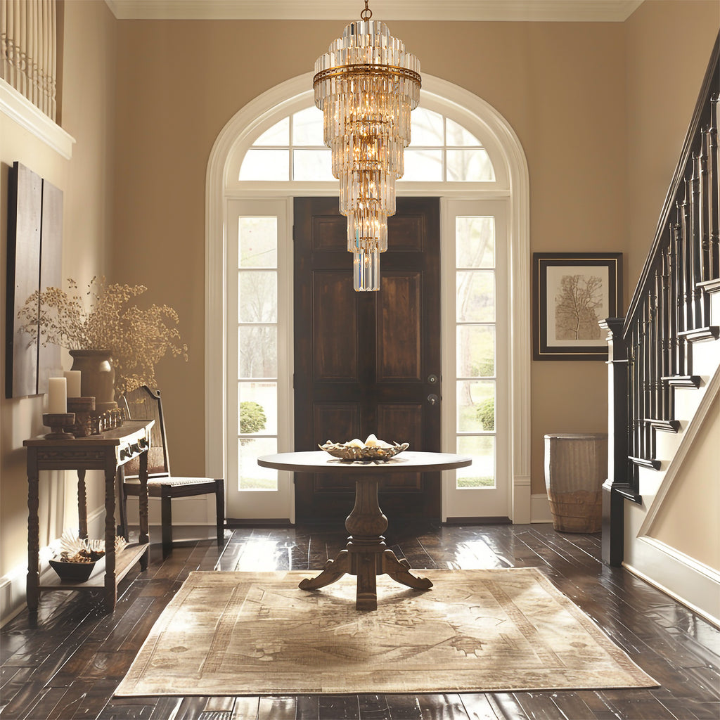 Crystorama Crystorama Hayes 31 Light Aged Brass Chandelier