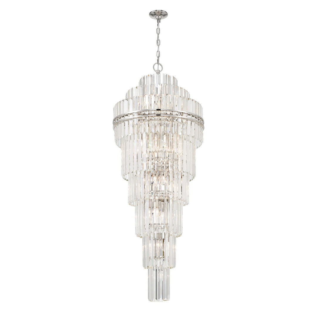 Crystorama Crystorama Hayes 31 Light Polished Nickel Chandelier