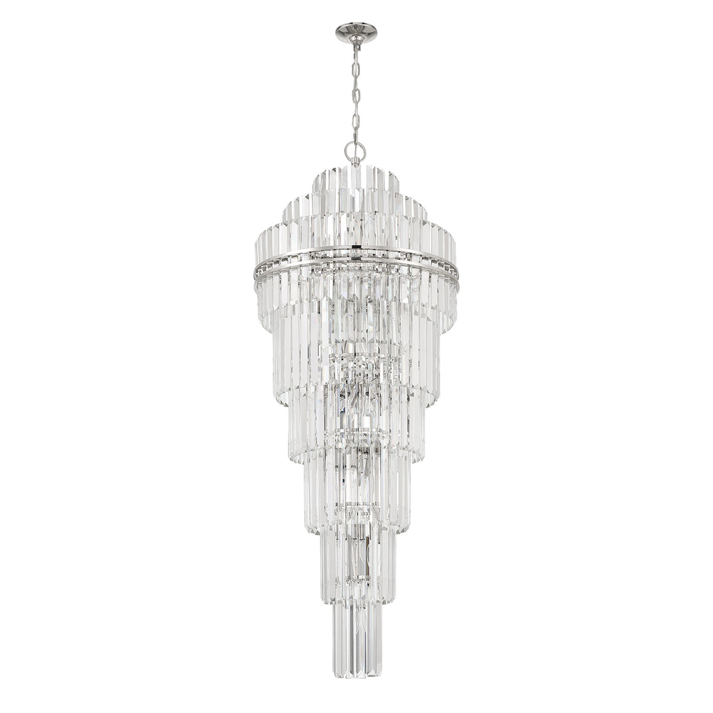Crystorama Crystorama Hayes 31 Light Polished Nickel Chandelier