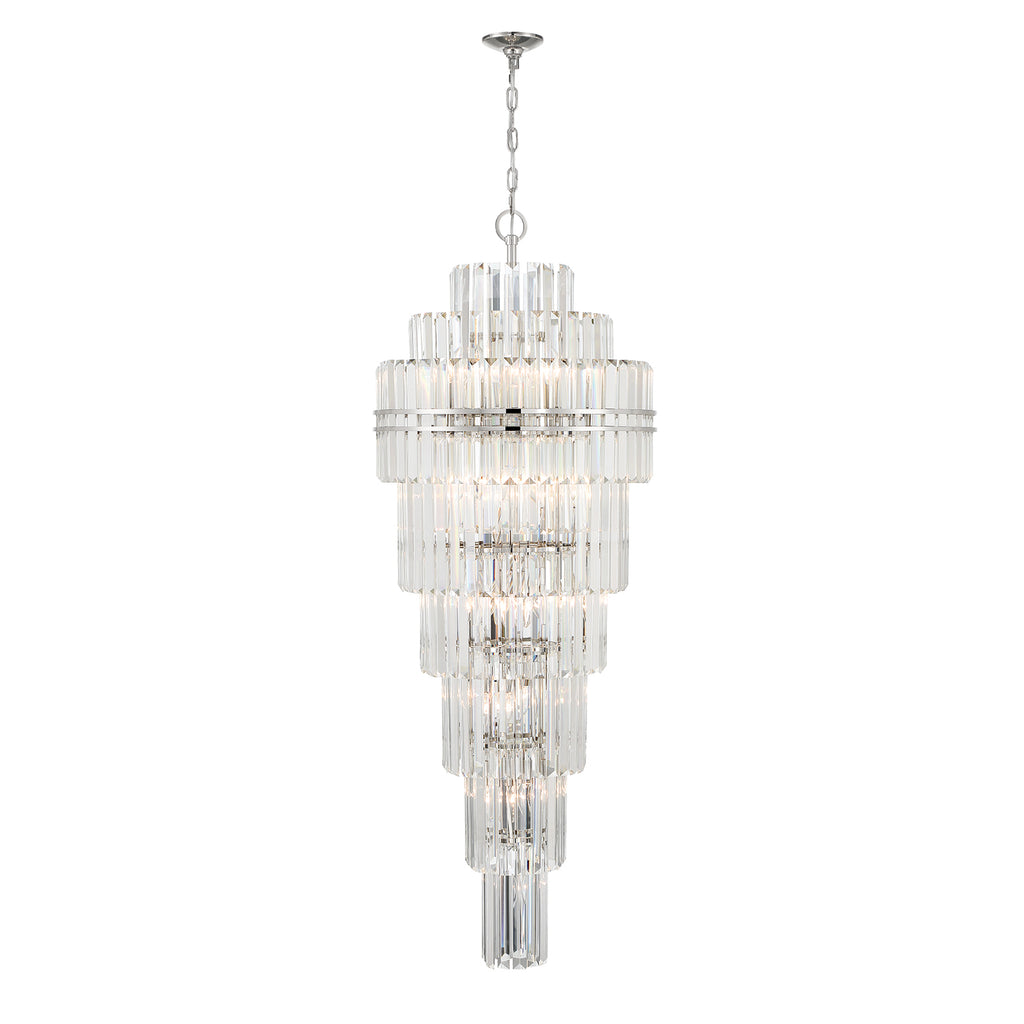Crystorama Crystorama Hayes 31 Light Polished Nickel Chandelier