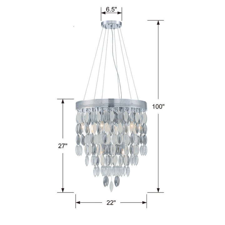 Crystorama Crystorama Hudson 9 Light Polished Chrome Chandelier