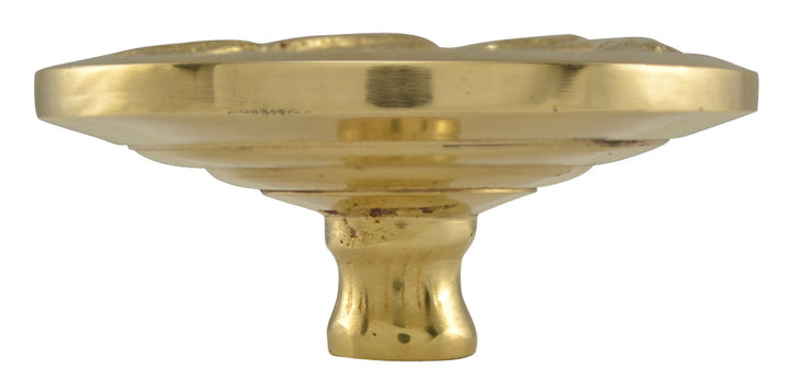 COPPER MOUNTAIN HARDWARE Solid Brass Round Ocean Waves Cabinet & Furniture Knob