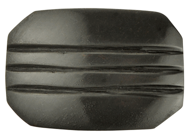 Brass Art Deco Style Rectangular Art Deco Style Lined Knob for Cabinets & Furniture COPPER MOUNTAIN HARDWARE