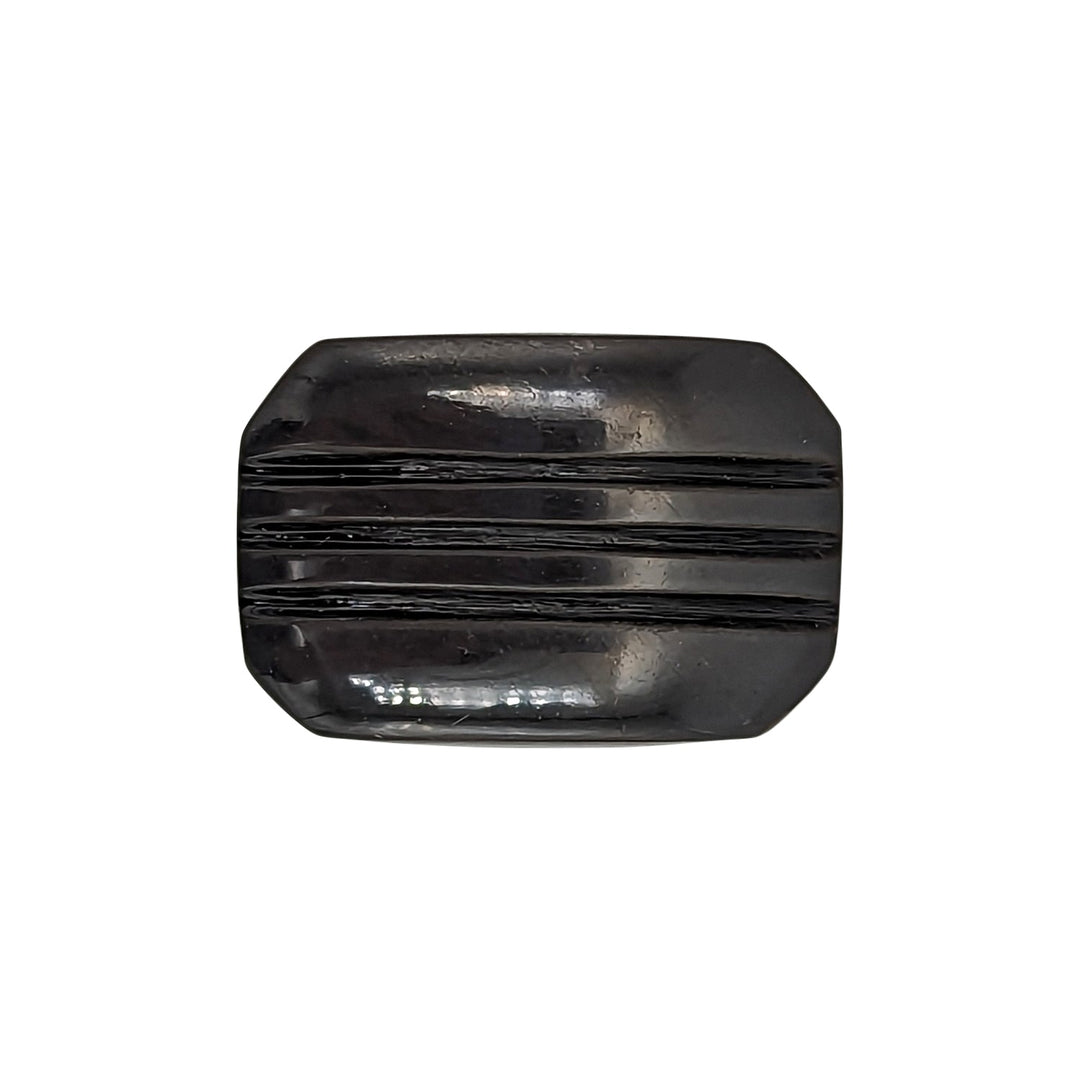 Brass Art Deco Style Rectangular Art Deco Style Lined Knob for Cabinets & Furniture COPPER MOUNTAIN HARDWARE